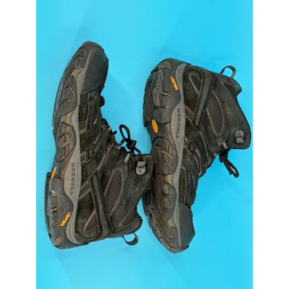 Merrell Moab 2 Mid Vent Mens Size 12 Black Night Vibram Hiking Boots J06049
